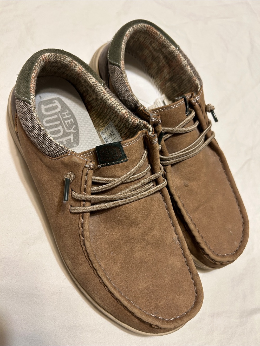 Hey Dude Brown Suede Casual Slip-On Loafers